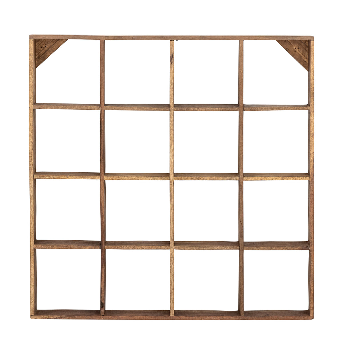 Tilo Regal – Braun, Recyceltes Holz (L 70 × H 70 × B 10 cm) Default Title
