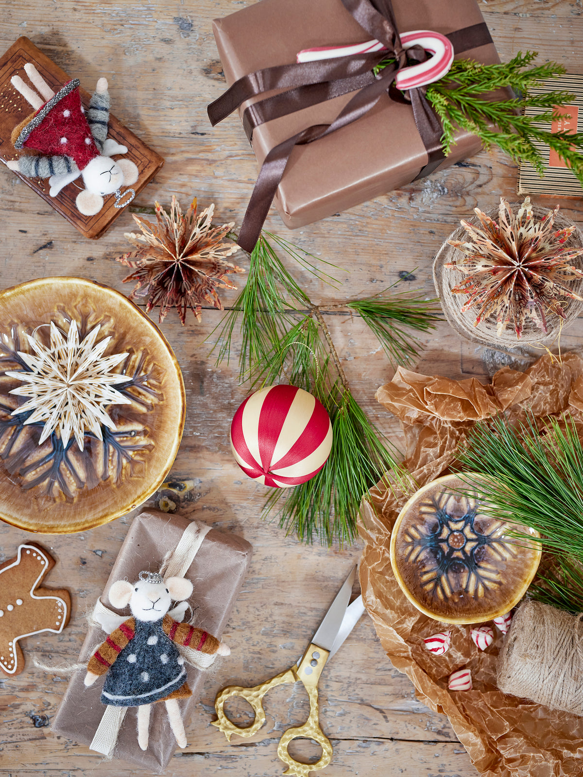 Star Weihnachtsanhänger – Natur, FSC® Mix, Papier