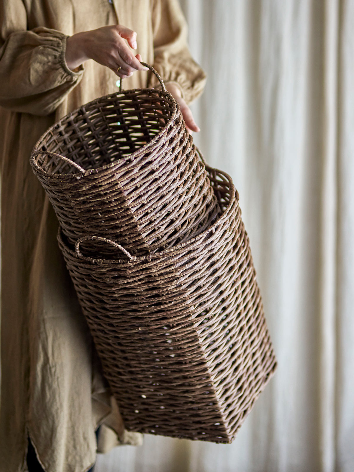Cestina Korb – Braun, Polyrattan
