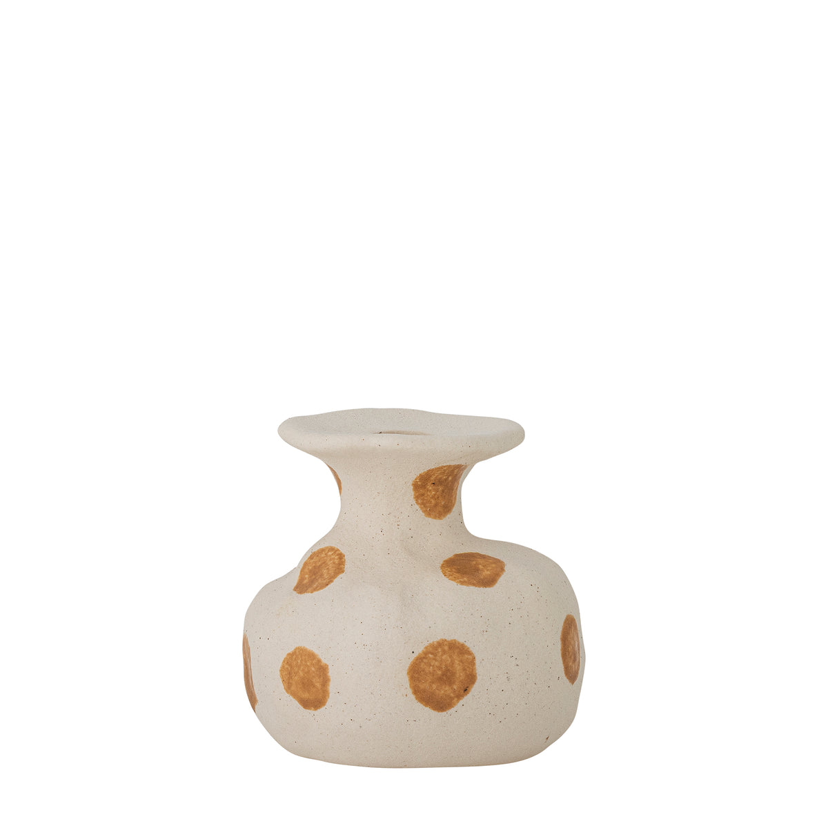 Byron Kerzenhalter – Natur, Steingut Ø 10,5 × H 10 cm